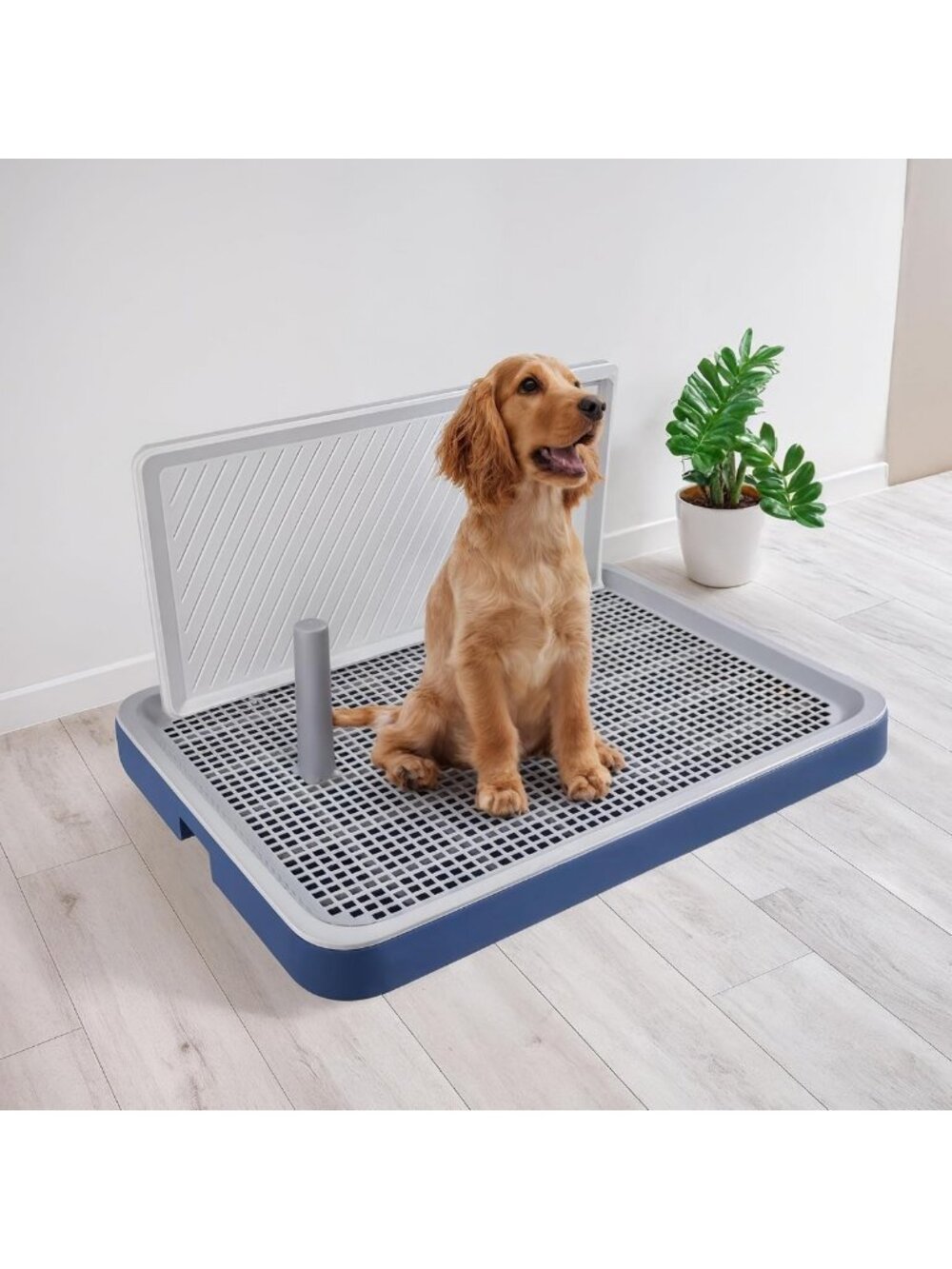 Large Indoor Dog Training Pee Pad Holder Tray - Puppy Potty Floor Toilet
